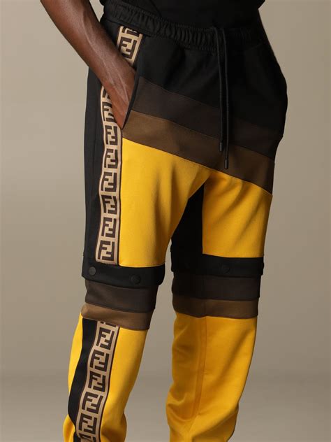 fendi logo pants men|Fendi joggers for men.